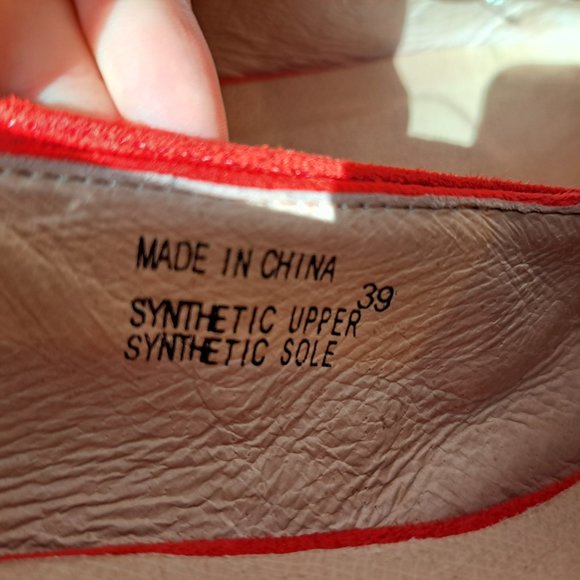 Steve Madden Red Loafer Women's Size 39 US Size 9 - Picture 4 of 6